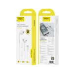 FONENG słuchawki przewodowe T15 USB-C z mikrofonem 1.2M Biały