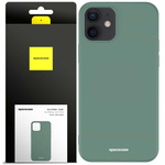 Spacecase Etui Silicone Case iPhone 12/12 Pro dark green
