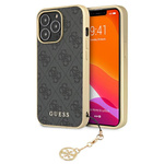 Guess GUHCP13XGF4GGR iPhone 13 Pro Max6,7" szary/grey hardcase 4G Charms Collection
