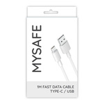 MYSAFE NB CABLE P156 TYP-C 1M WHITE