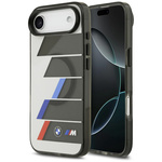 Etui BMW M IML Metal Buttons Tricolor    Lines MagSafe do iPhone Air antracyt