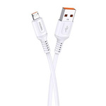 Kakusiga KSC-805 Micro USB cable 1m 2.4A - WHITE