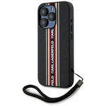 Etui Karl Lagerfeld Saffiano Athleisure  Stripes Cord do iPhone 15 Pro Max czerwony