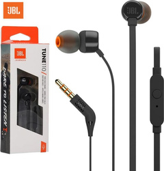 Słuchawki JBL T110 Przewodowe Jack 3.5mm Czarne z mikrofonem