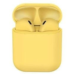 EARPHONES BLUETOOTH TWS I12 YELLOW