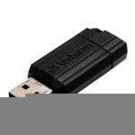 Verbatim Pendrive 64GB USB-A 2.0PinStripe czarny/black 49065