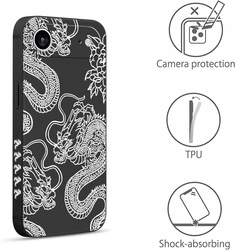 Pnakqil Iphone 17 Case Chinese Dragons Black
