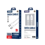 JELLICO kabel B22 USB-C - USB-C PD 100W 1M Biały