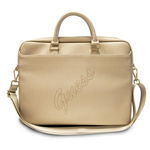 Guess Torba GUCB15PUSASLG 16"złoty/gold Saffiano Script