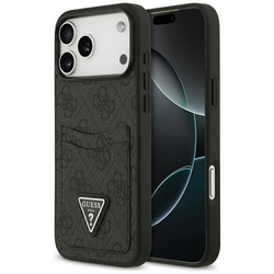 Etui Guess 4G Double Card Triangle do    iPhone 17 Pro Max czarny