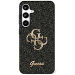 Etui Guess Fixed Glitter Big 4G Metal    Logo do Samsung Galaxy S25 Ultra czarny