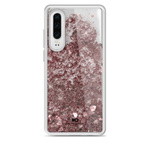 HAMA WHITE DIAMONDS SPARKLE CASE HUAWEI P30 RÓŻOWO-ZŁOTY SERCA