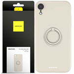 Spacecase Etui Silicone Ring iPhone Xr bone