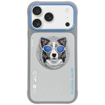 Etui Nimmy Glasses Cool Dog MagSafe do   iPhone 17 Pro szary