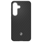 Etui Samsung Spigen Enzo Aramid Magnet   do Galaxy S25 czarno-srebrny