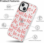 Pnakqil Christmas Case for iPhone 16 Ho! ho! Pink