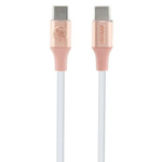 Guess GUCCLALRGDP kabel USB-C - USB-C1.5m Fast Charging różowy/pink Ebossed Logo