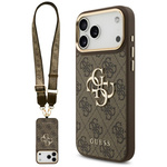 Etui Guess 4G Big 4G Classic Logo Big    Strap Metal Buttons do iPhone 17 Pro Max brązowy