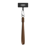 Audi uniwersalna smycz do telefonu 28cm  10mm Leather brązowy/brown AU-HSLSL-GT/D1-BN