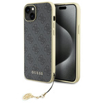 Guess GUHCP15MGF4GGR iPhone 15 Plus/ 14 Plus 6.7" szary/grey hardcase 4G Charms Collection
