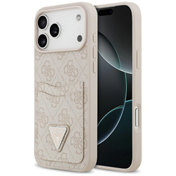 Etui Guess 4G Double Card Triangle do    iPhone 17 Pro Max różowy