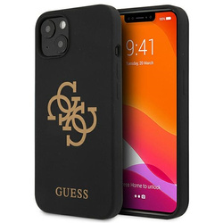 Guess GUHCP13SLS4GGBK iPhone 13 mini5,4" czarny/black hard case Silicone 4G Logo