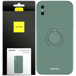 Spacecase Etui Silicone Ring iPhone X/Xs dark green