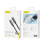FONENG kabel XS08 USB-C - Lightning PD 27W 1.2M Czarny