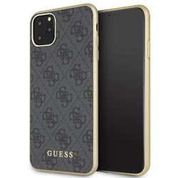 Guess GUHCN65G4GG iPhone 11 Pro Maxszary/grey hard case 4G Collection