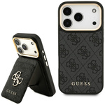 Etui Guess 4G z portfelem Magsafe do     iPhone 17 Pro czarny