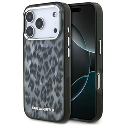 Etui Karl Lagerfeld IML Leopard Pattern  MagSafe do iPhone 17 Pro czarny