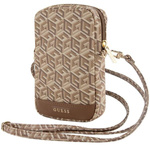 Guess Torebka GUWBZPGCSPGWbrązowy/brown Zip GCube Bottom Stripe