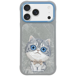 Etui Nimmy Big Eyed Pet 2.0 Cat do       iPhone 17 szary