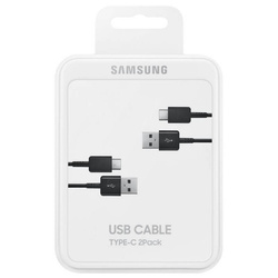 Kabel USB C 480Mb/s 5A 1.5m Samsung EP-DG930MBEGWW - czarny (zestaw 2 szt.) Box