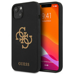 Guess GUHCP13SLS4GGBK iPhone 13 mini5,4" czarny/black hard case Silicone 4G Logo