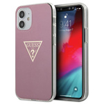 Guess GUHCP12SPCUMPTPI iPhone12 mini 5,4" różowy/pink hardcase Metallic Collection