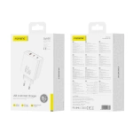 FONENG wall charger Gan50-EU GaN PD 65W 2xUSB-C + 1xUSB QC3.0 White