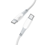 Kabel USB C do USB C Hoco PD 3A 60W 1 m X70 biały