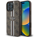 Guess GUHMP16XP4RPSW iPhone 16 Pro Max6.9" brązowy/brown hardcase 4G Printed Stripes MagSafe