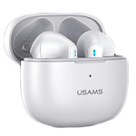USAMS SŁUCHAWKI BLUETOOTH 5.2 TWS NX10 SERIES DUAL MIC BEZPRZEWODOWE BIAŁY /WHITE BHUNX02