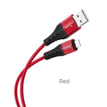 Kabel USB A do Lightning Hoco 2,4A 1 m X38 czerwony