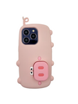 ETUI CASE 3D PIG Z PODSTAWKĄ IPHONE 14