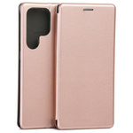 Beline Etui Book Magnetic Samsung S25    Ultra różowo-złoty/rose gold