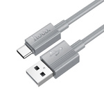 Kabel USB A do USB C Hoco 3A 1 m X107 szary