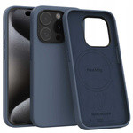 Spacecase Etui Pure Mag iPhone 15 Pro dark blue