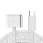 ASHATA Typ C magsafe 3 kable do ładowania, 140 W PD, kabel do szybkiego ładowania, USB C, transmisja danych audio, kompatybilny z 2 m