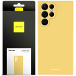 Spacecase Etui Silicone Case Galaxy S22 Ultra yellow