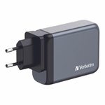 Verbatim Ładowarka sieciowa GaN 100W3xUSB-C/USB-A + Adapter EU/UK/US GNC-100 32202