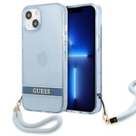 Guess GUHCP13MHTSGSB iPhone 13 / 14 / 156.1" niebieski/blue hardcase Translucent Strap