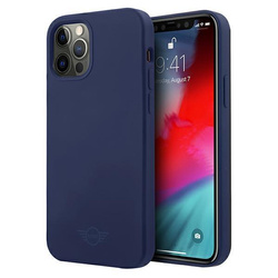 MINI MIHCP12MSLTNA IPHONE 12/12 PRO 6,1" GRANATOWY/NAVY HARD CASE SILICONE TONE ON TONE